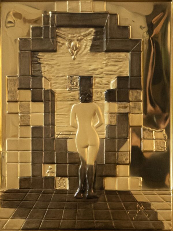 Salvador Dalí – Lincoln in Dalivision (Gold Bas-Relief), circa 1975–1979