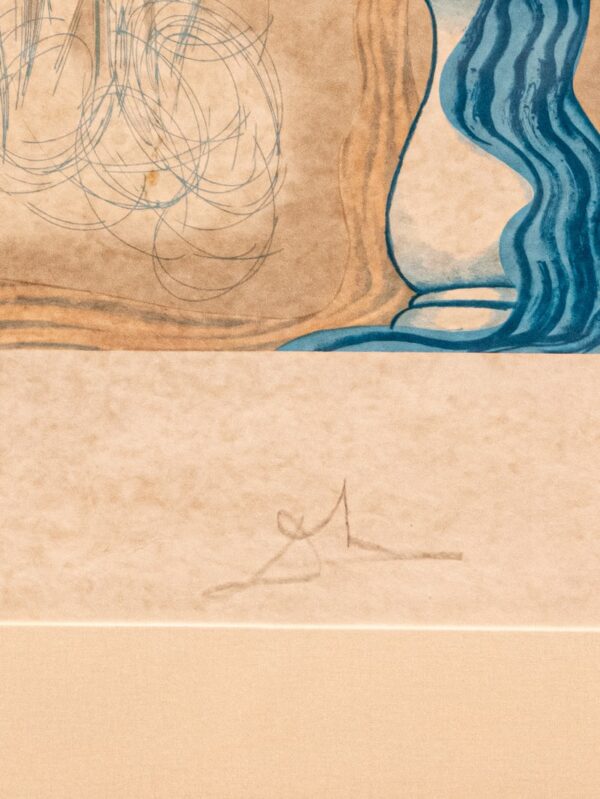 Salvador Dalí – The Three Graces of Hawaii (Color Lithograph, Signed, 1966)