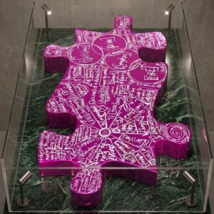 Brendan Murphy "Life Is A Jigsaw" Series (Magenta Puzzle Piece)