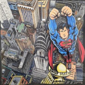 Charles Fazzino (B. 1955) Superman Protects The Chrysler Building