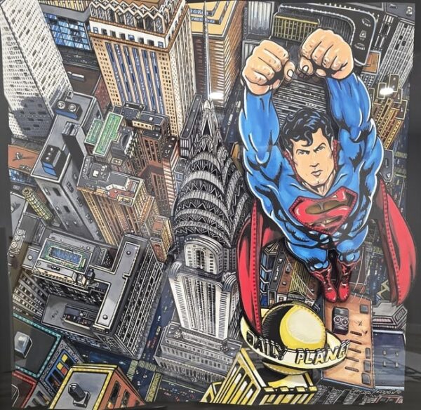 Charles Fazzino (B. 1955) Superman Protects The Chrysler Building