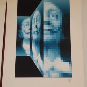 John Piere Vasarely Aka YVARAL, Faces Of Dali No 1