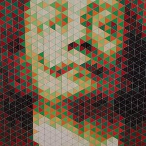 John Piere Vasarely Aka YVARAL, Faces Of Dali No 3
