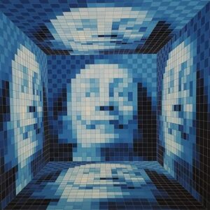 John Piere Vasarely Aka YVARAL, Faces Of Dali No 3