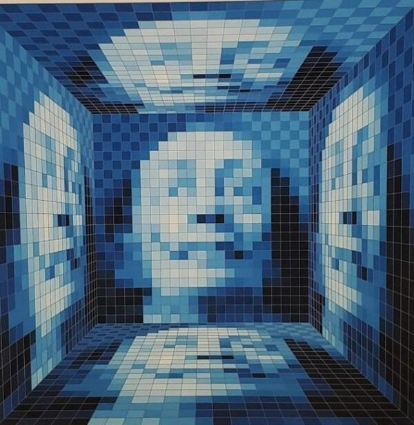 John Piere Vasarely Aka YVARAL, Faces Of Dali No 3