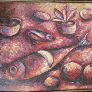 Marius Dufour – Expressive Still Life with Fish