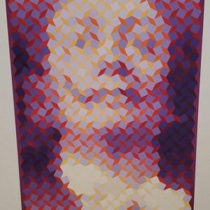 John Piere Vasarely Aka YVARAL, Faces Of Dali No 3