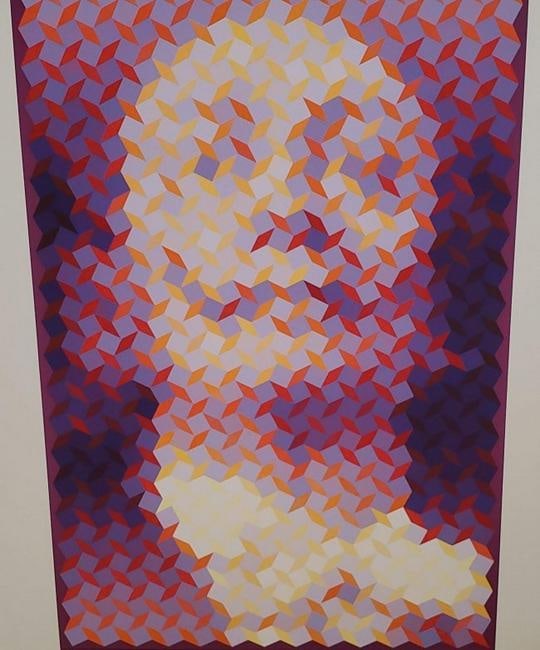 John Piere Vasarely Aka YVARAL, Faces Of Dali No 3