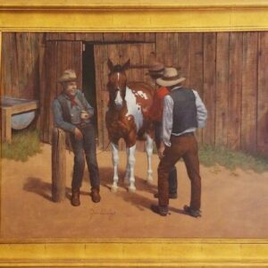 Jim Daly – The Horse Traders (Original Oil Painting)
