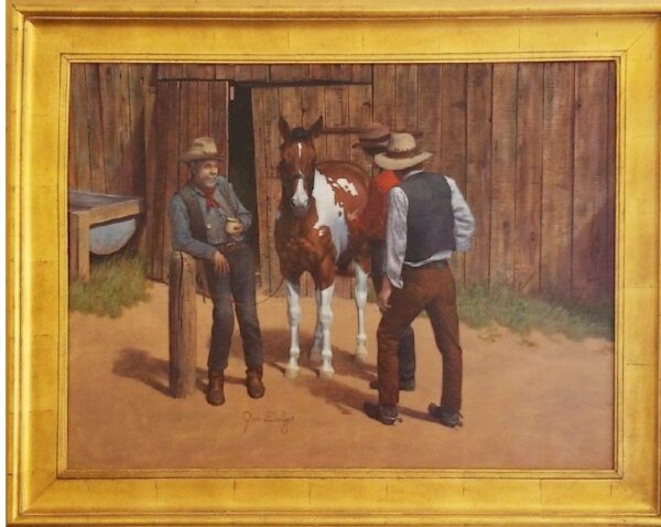Jim Daly – The Horse Traders (Original Oil Painting)