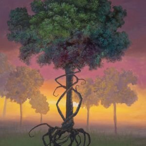 Tom DiGiacco Original Oil Painting – Ungrounded at Sunset 12x16"