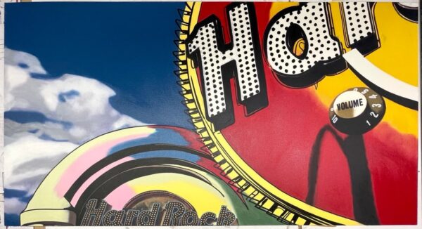 0276_1 Hard Rock Guitar Sign
