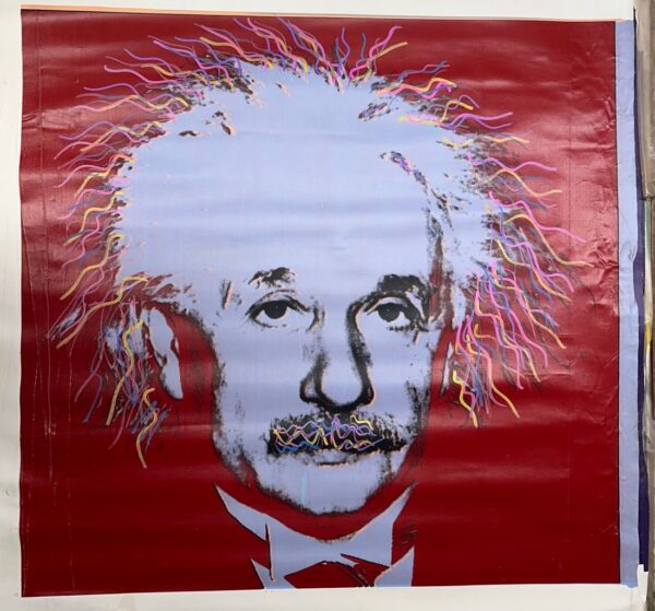 Albert Einstein Red