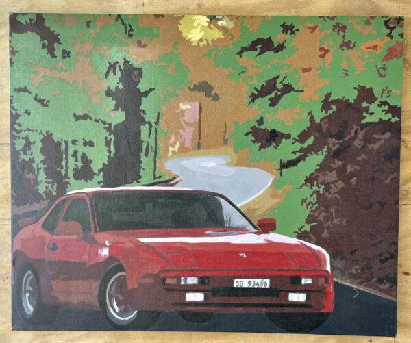 0385 Porsche on a Winding Road