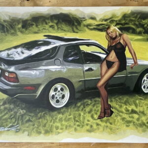 0387 Blonde with Gray Porsche