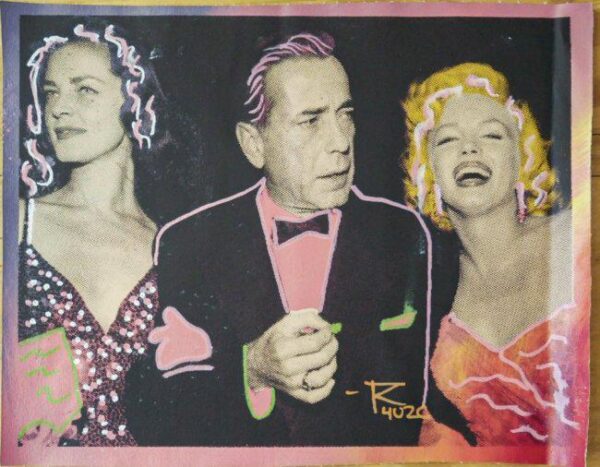0444 Marilyn, Bogart and Bacall
