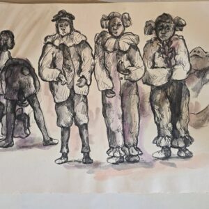 Clowns and Acrobat