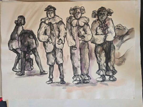 Clowns and Acrobat