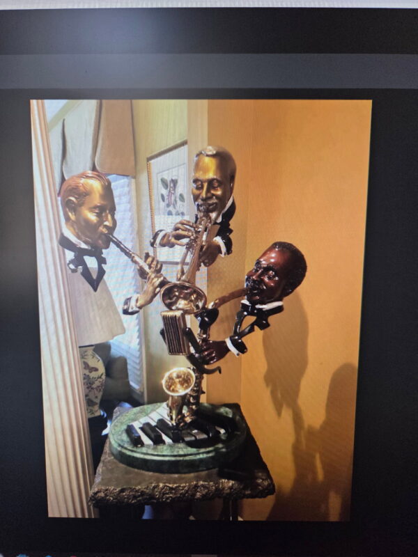 411_2 Sunday Morning Jazz Bronze Sculpture